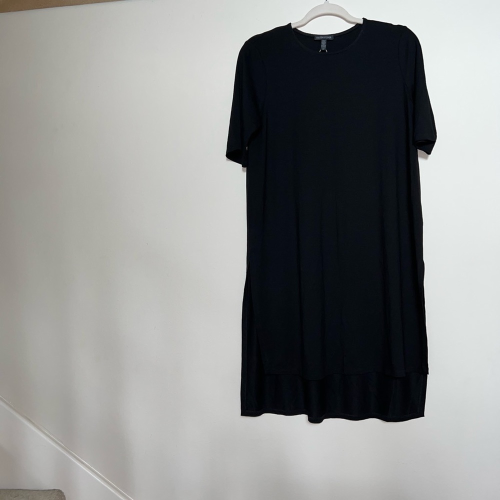 Eileen Fisher Hi-low Long Tunic Black S